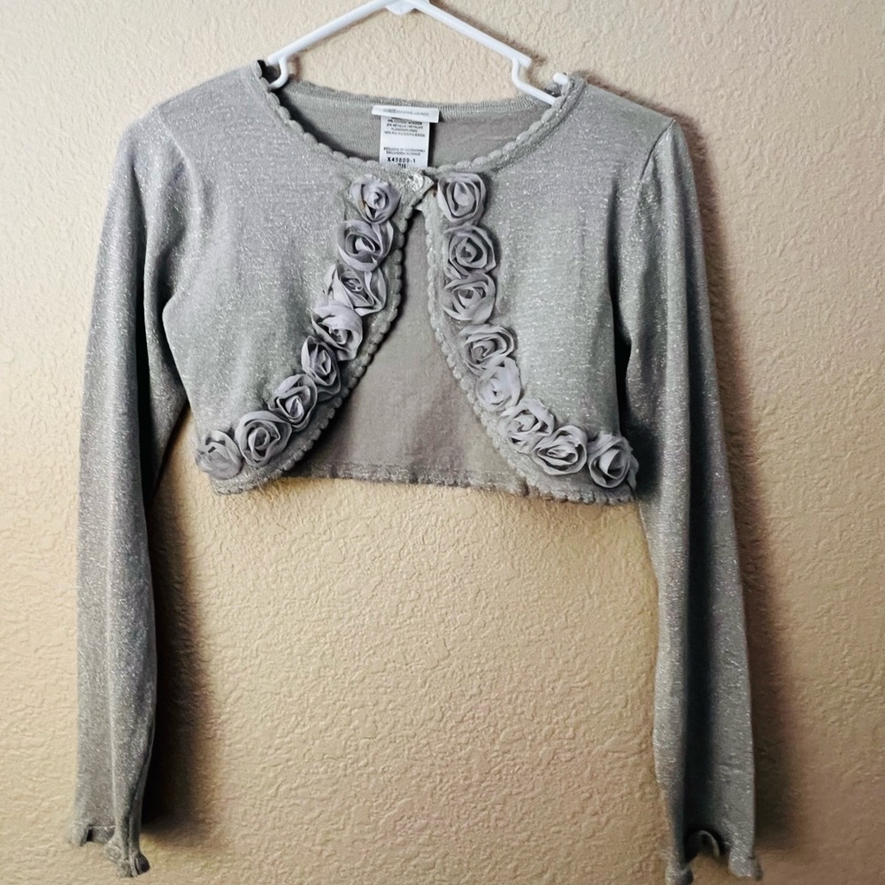 Bonnie Jean Silver Cardigan